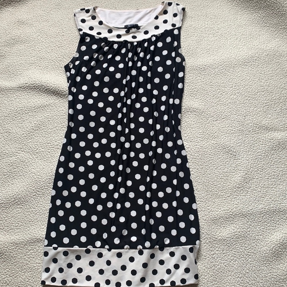 XOXO Polkadot Black /white dress